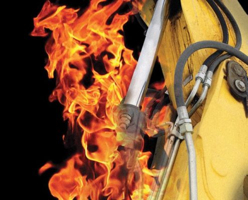 hydraulics oil fire resistant